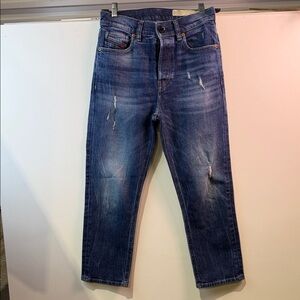 Diesel Women's Blue Boyfriend Jeans Aryel